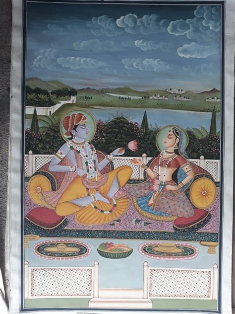 Radha Krishna 8 Pichwai Painting 22 X 34 International Indian