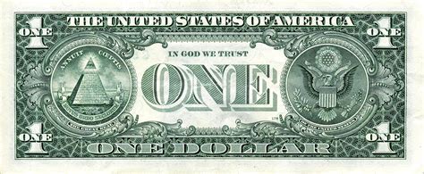 Til One Dollar Bill Has The Jewish Star Of David On The Back