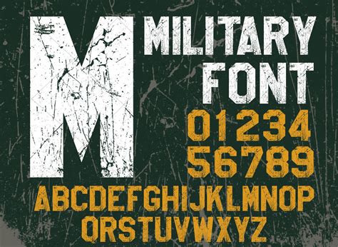 Military Font Stencil Font Png Font Army Marine Alphabet Etsy