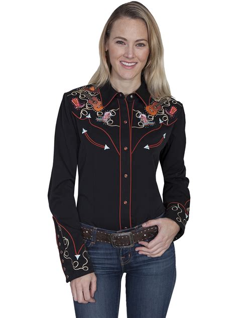 Womens Embroidered Western Shirt Country Spark