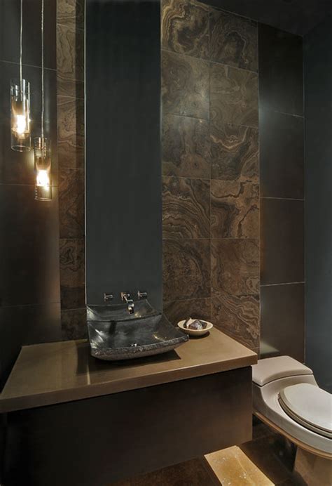 Luxury Living Contemporary Powder Room Other Metro By Friedman