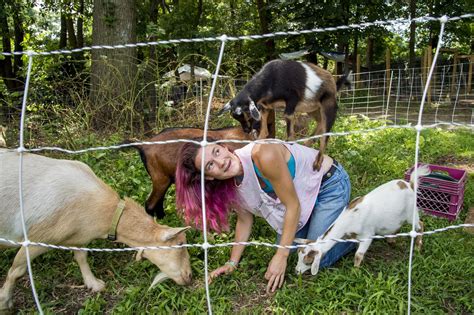 These Goats Build Community In Philly Through Therapy Yoga And Yard Work
