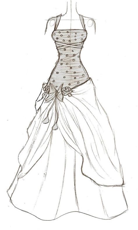 Cute Dress Fashion Design Sketches Fashion Drawing Dresses Dress