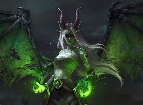 Demon Hunter Blood Elf Magic Demon World Of Warcraft Illidari Video Games Wallpapers HD
