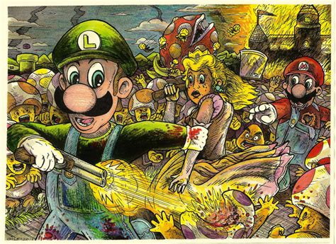 Luigis Zombie Apocalypse By Leegiles On Deviantart