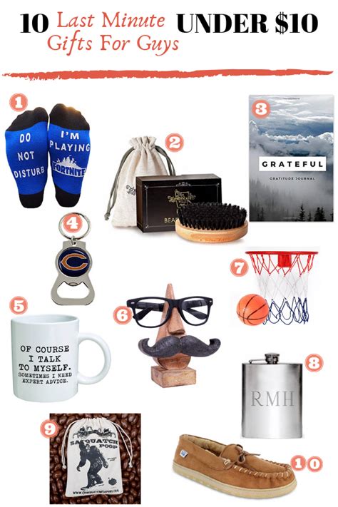 Your boyfriend will love these fun gift ideas and 'just because' gifts that are romantic, creative, meaningful and. 10 Unique GIFTS FOR GUYS Under $10 (updated for 2021 ...