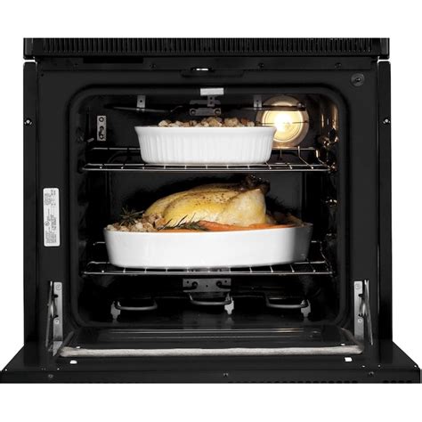 Ge 24 In Double Electric Wall Oven Self Cleaning Black In The Double