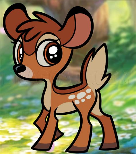 How To Draw Chibi Bambi Step By Step Drawing Guide By Dawn Dragoart
