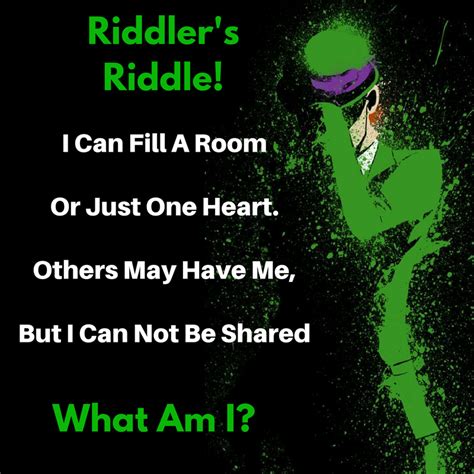 7 Best Riddles By The Riddler Can You Solve These Riddles Riddler