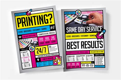 Free Print Shop Templates For Local Printing Services Brandpacks