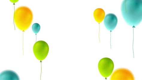Colorful Balloons Happy Birthday Abstract Stock Motion Graphics Sbv