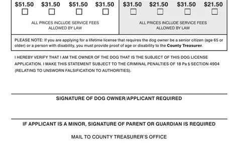 Lifetime Dog License Form ≡ Fill Out Printable Pdf Forms Online