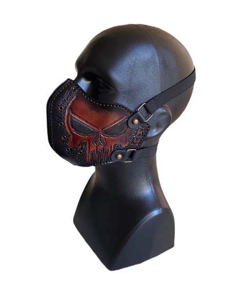 Motorcycle Skull Leather Mask Customandpersonalize T