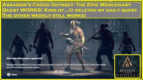Assassin S Creed Odyssey Epic Mercenary Event Works Youtube