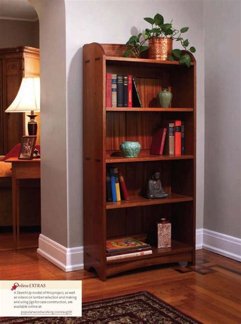 Craftsman Bookcase Woodworking Project Woodsmith Plans
