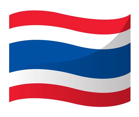 thais vlagpictogram de vlagvector van thailand 532302 vectorkunst bij vecteezy