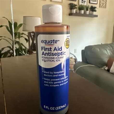 Equate First Aid Iodine Antiseptic Liquid 8 Fl Oz New Sealed Exp 6