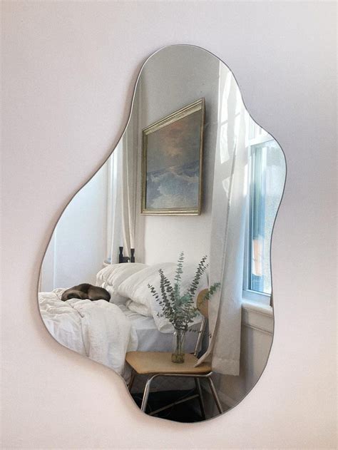 Asymmetrical Mirror Home Decorirregular Mirroraesthetic Etsy Room
