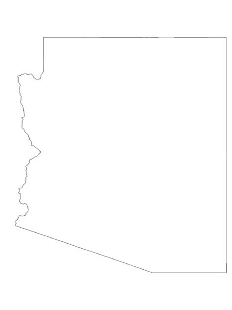 Arizona Map Template 8 Free Templates In Pdf Word Excel Download