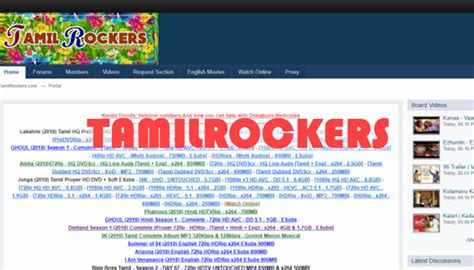Tamilrockers Proxy 100 Working Best Proxy Sites