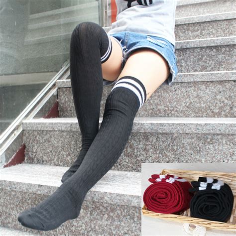 Fashion Womens Tights Japan Cute Skinny Sexy Leg Warmers Knee High