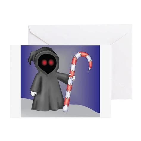Devil Xmas Inside Greeting Card Christmas Grim Reaper Greeting Card By