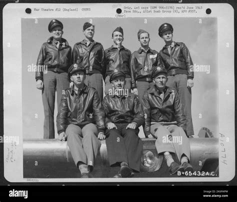 Crew 7 Of The 613th Bomb Squadron 401st Bomb Group Pose For The