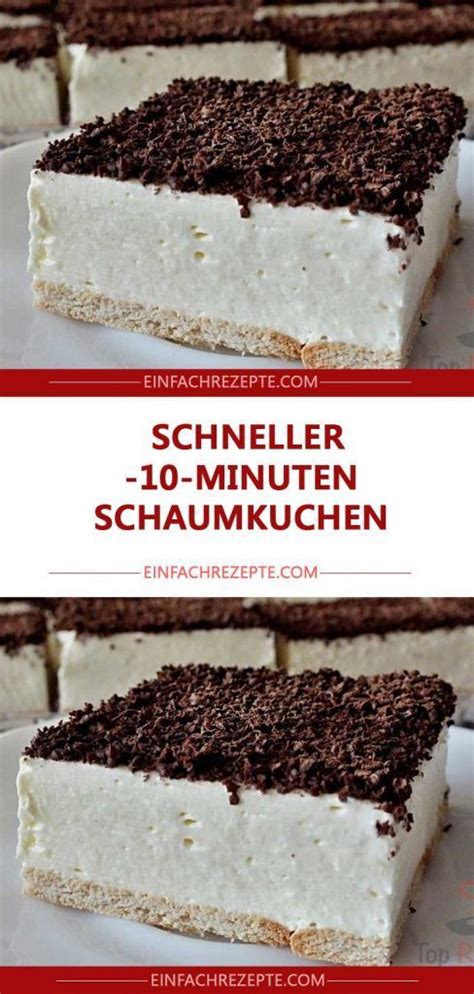 Neben mehl, zucker, eiern und butter benötigst du nur vanillezucker und backpulver. SCHNELLER 10-MINUTEN-SCHAUMKUCHEN OHNE BACKEN in 2020 ...