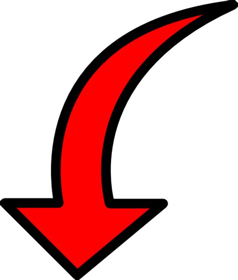 Curved Red Arrow Clipart Best