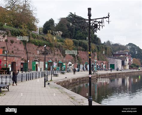 The Ancient Quayside And Dock At Exeter Devon In Sw England Stock