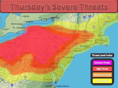 Northeast Weather Action Updated Severe Weather Threats Forecasts For