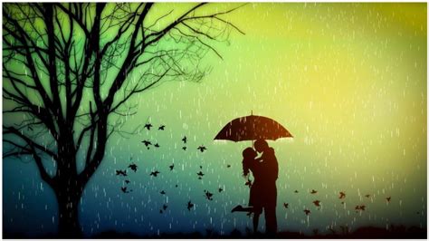 Lovers Romance In Rain Wallpaper Lovers Romance In Rain