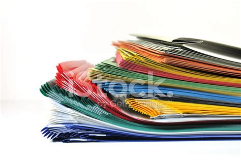 Colorful Folders Stock Photo Royalty Free Freeimages
