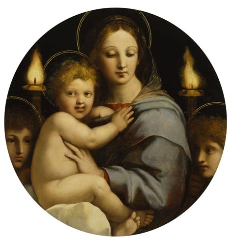 世界のタグ名画 Madonna of the Candelabra ラファエロサンティ