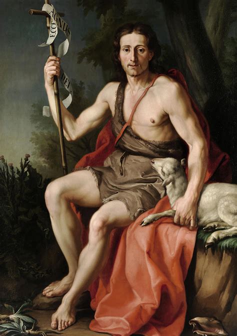 John The Baptist In The Wilderness Painting By Anton Raphael Mengs Pixels