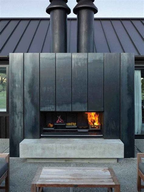 Escea Ek1550 Outdoor Wood Fireplace Kitchen Abbey Fireplaces