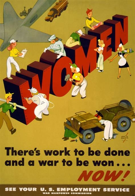 Women Theres Work To Be Done Us C 1942 Vintage Advertising