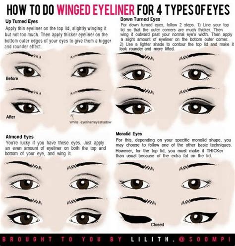 Eyeliner goes along your lashline (right by your eyelashes) and/or in your waterline (the line right between your eyeball and lashline) and adds definition to your eyes. Easy Eyeliner Tips & Hacks