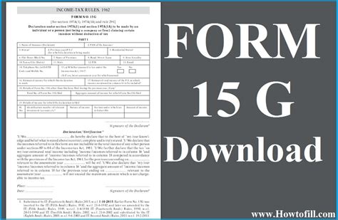 Form 15g Download In Word Format 2021 Engineermsa