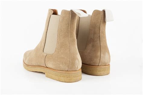 The 2976 boot has been around for almost five decades. Handmade beige leather boots, crepe sole chelsea boot ...