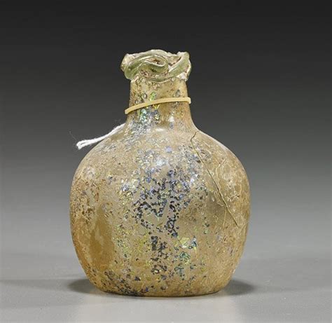 88 Ancient Egyptian Glass Bottle Vase Lot 88
