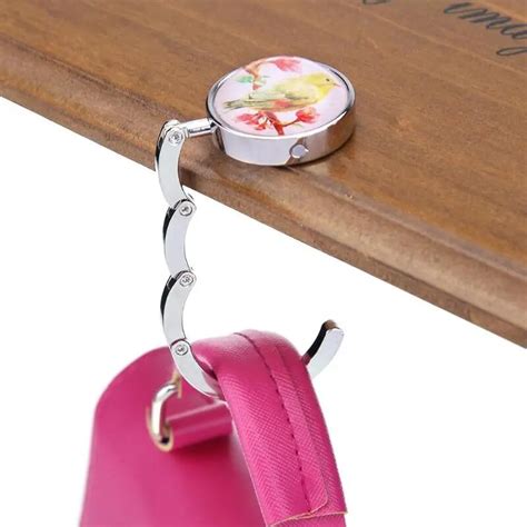 45cm Pocket Table Desk Purse Bag Hook Hanger Handbag Holder Metal Folding Handbag Hanging Hook