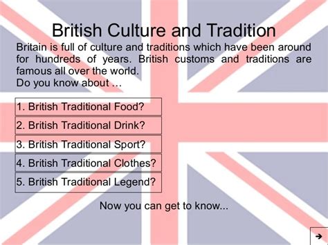 British Culture And Tradition