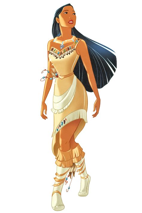 Disney Princess Pocahontas With Little Tiger Transparent Png Clip Art