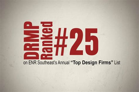 Drmp Ranked On Enr Southeasts Top Design Firms List Drmp