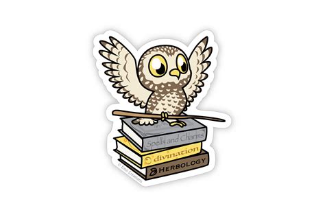 Repop Ts Brown Owl Sticker Inspired By Harry Potter