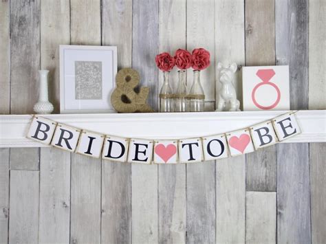 Bride To Be Banner Bridal Shower Decorations Bachelorette Party