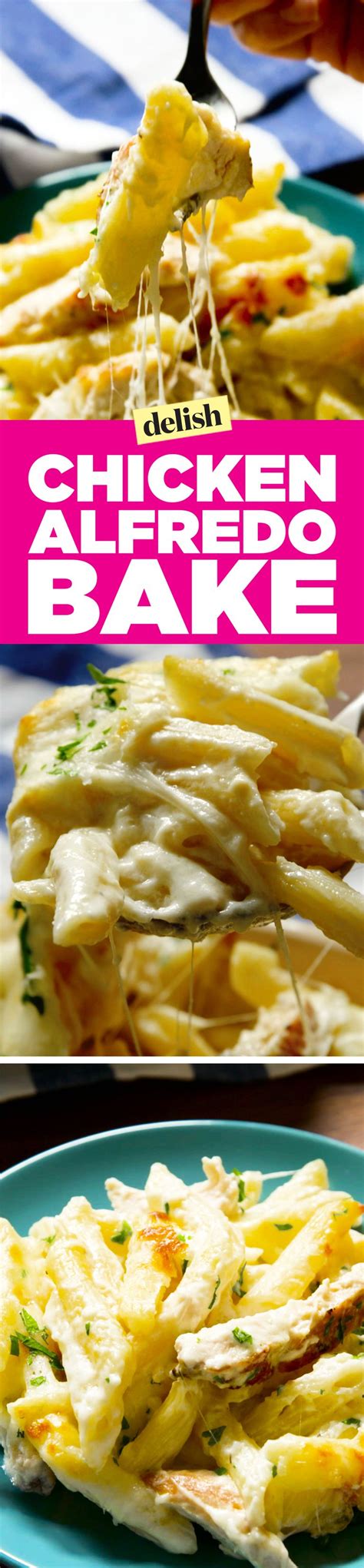 Chicken Alfredo Bake Baked Pasta Recipe