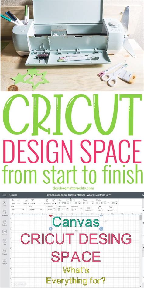 A Poster With The Words Cricut Design Space From Start To Finish