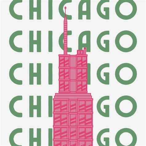 Chicago Poster Etsy